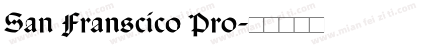 San Franscico Pro字体转换